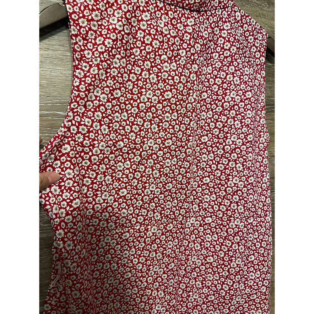 Tommy Hilfiger Dress sz 12 golf polo short cotton summer XL red floral - Picture 10 of 10